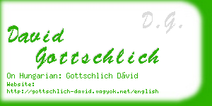 david gottschlich business card